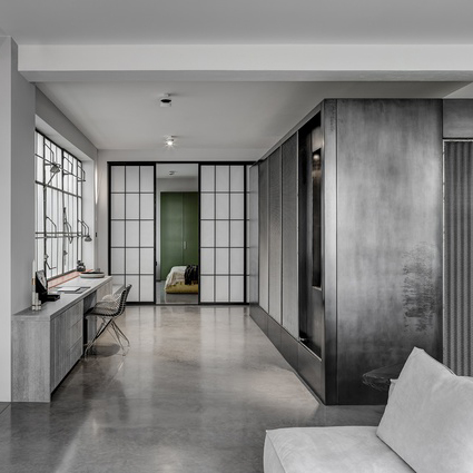 Interior of Clerkenwell Residence by Angus Pond Architecture. Photograph: Ed Reeve.